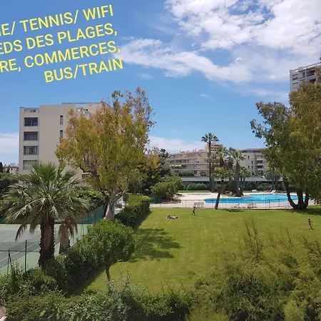 4p, Piscine, Tennis, Wifi, Proche Centre Et Plages * Antibes